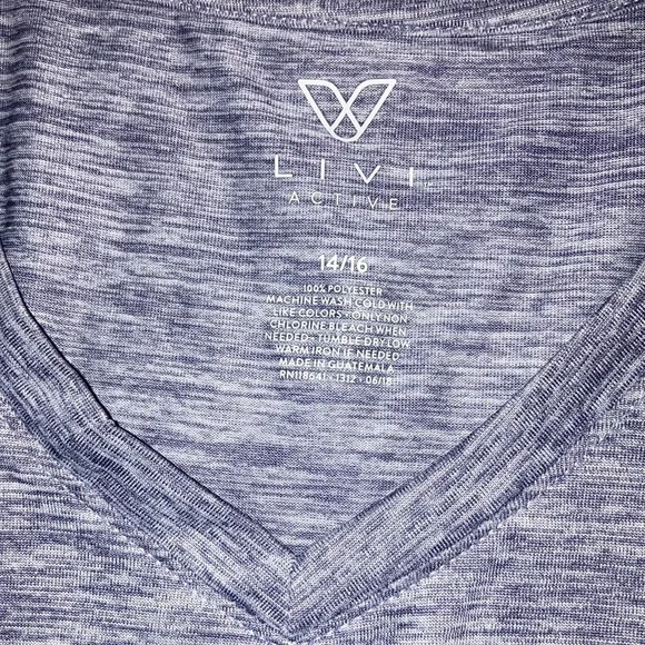 Heathered Light Purple Active Tee - Picture 4 of 5